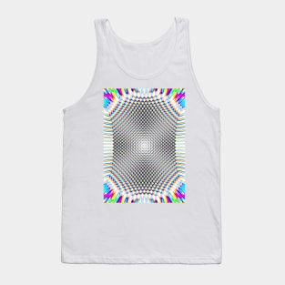 Abstract glitch dots Tank Top